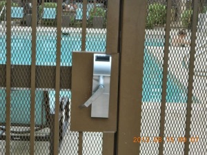 broken pool gate