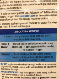 Clorox application method